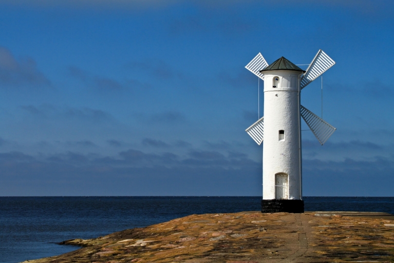 Lighthouse at the Baltic coast, Poland