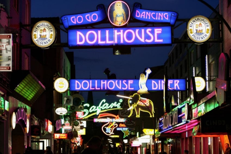 Red light district in Hamburg
